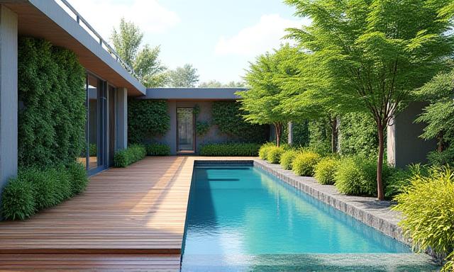 ランドスケープデザインの3D透視図